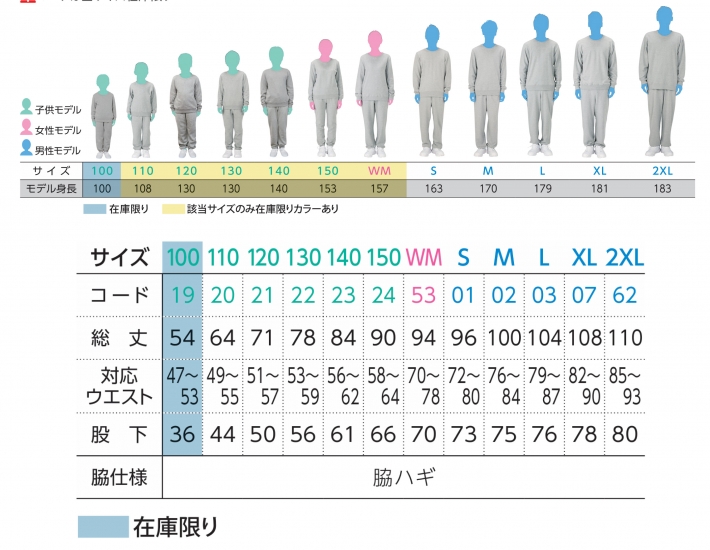 サイズ表
