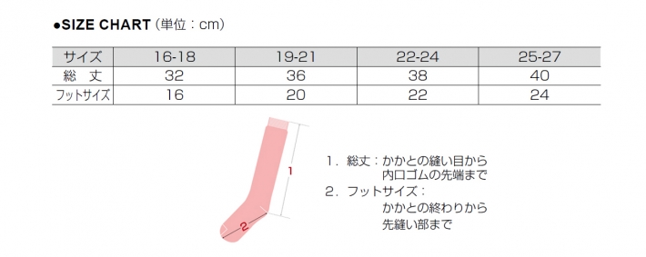 サイズ表