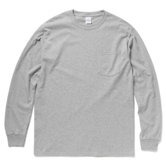 6.0oz ウルトラコットンロングスリーブ T シャツ(ポケット付)