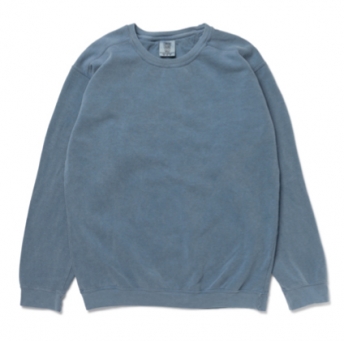 9.5oz ガーメントダイ クルーネック スウェットシャツ