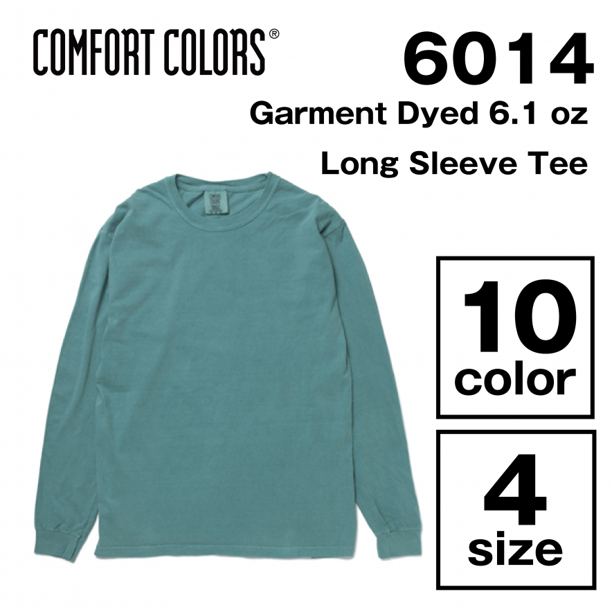 6.1oz ガーメントダイ ロングスリーブTシャツ