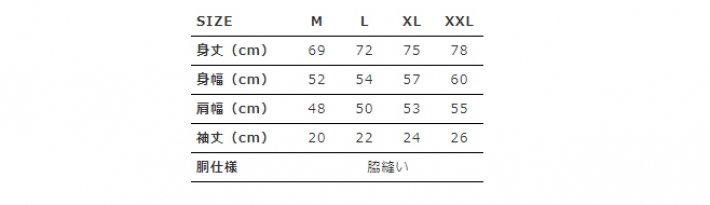 サイズ表
