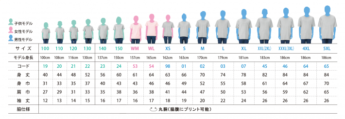 サイズ表