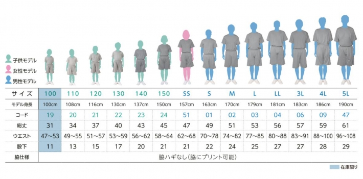 サイズ表