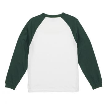 5.6オンス ラグラン ロングスリーブ Tシャツ(1.6インチリブ)
