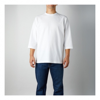 オープンエンドリラックスフィットラグランTシャツ