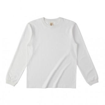 オーガニックコットンロングスリーブTシャツ(リブ有り)