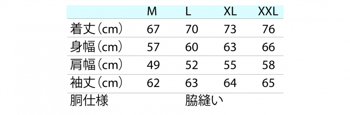 サイズ表