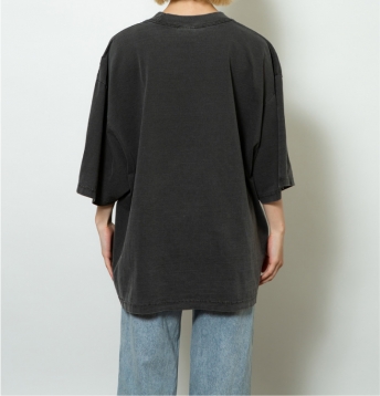 7.5 oz ガーメントダイ ドロップショルダーTシャツ