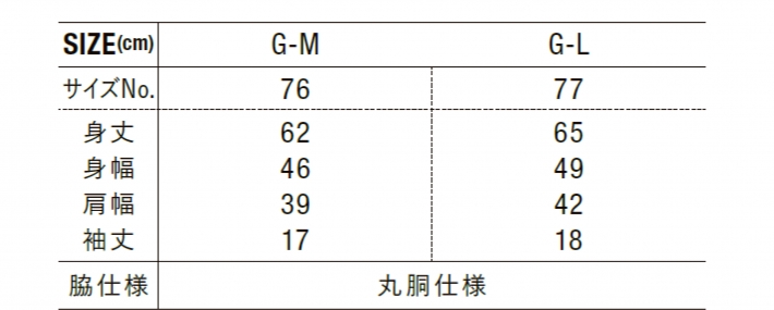 サイズ表