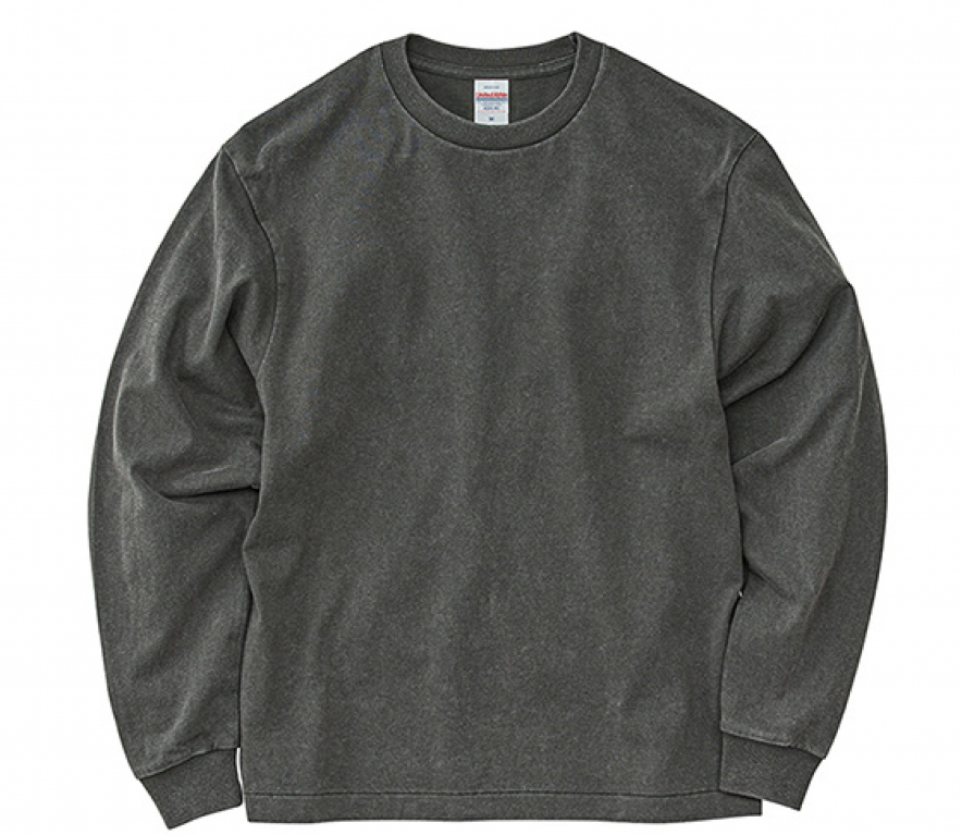 6.2オンス オープンエンド フェードウォッシュ ロングスリーブ Tシャツ(2.1インチリブ)