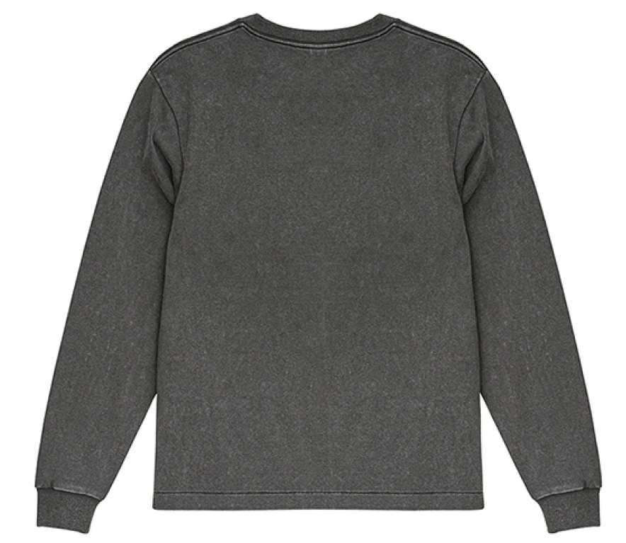 6.2オンス オープンエンド フェードウォッシュ ロングスリーブ Tシャツ(2.1インチリブ)