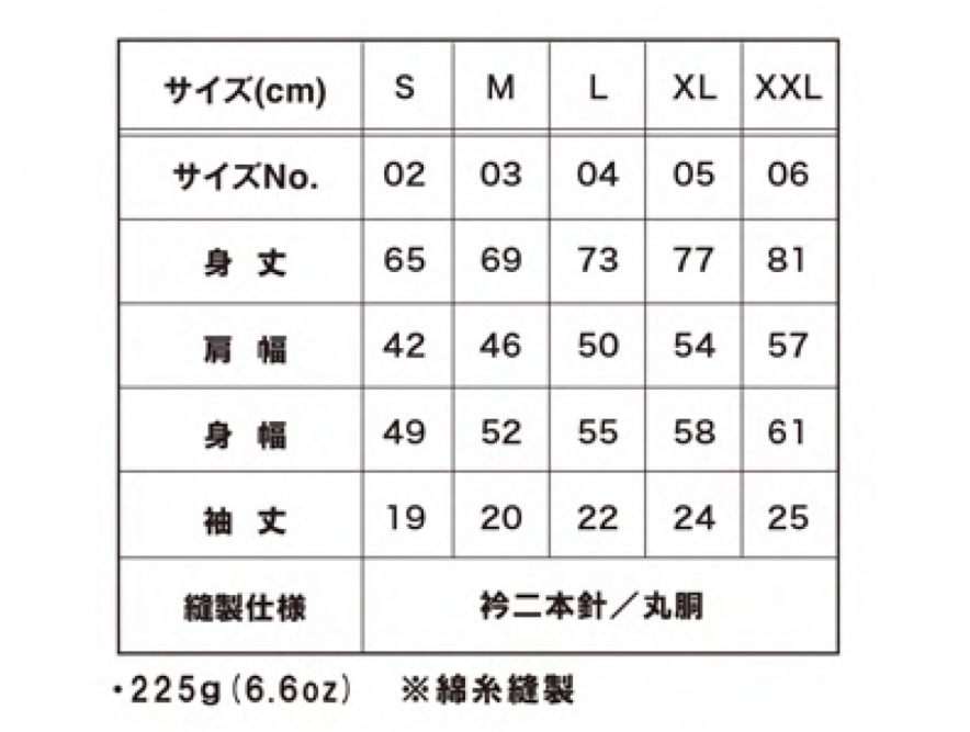 サイズ表