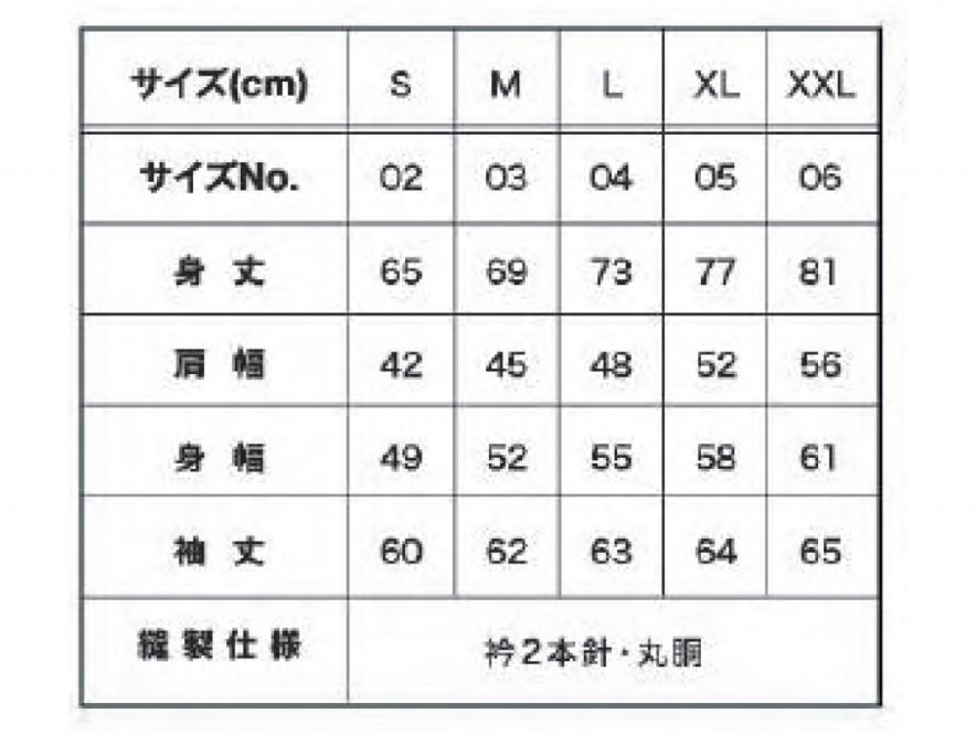 サイズ表